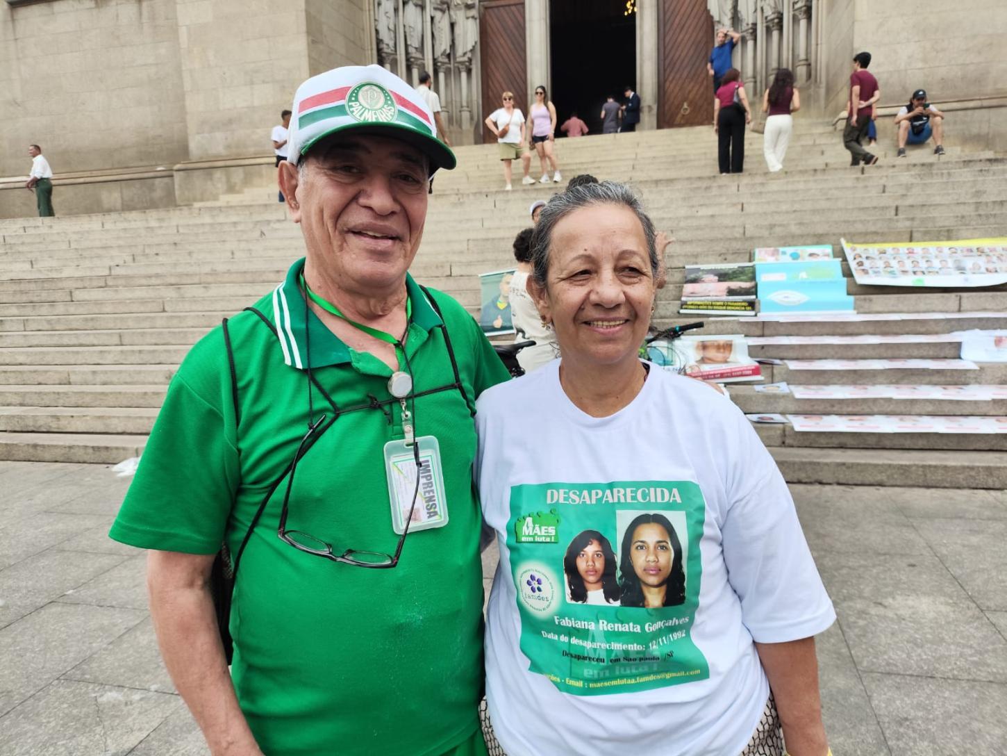 Domingos Poeta do Portal DE FATO NEWS e Verá Lúcia da MÃES EM LUTA